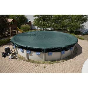 GREEN/BLACK IMPORT WINTER COVERS WITH 4 FT OVERLAP - TRADITIONAL WINTER COVERS